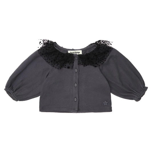 TOCOTO VINTAGE - Baby Tulle Blouse w/ Buttons (3M)