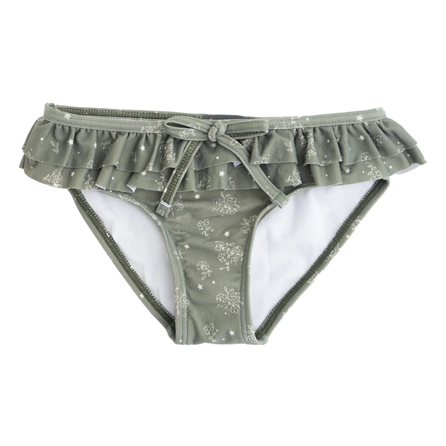TOCOTO VINTAGE - Flower Green Swim Bottoms (6Y)