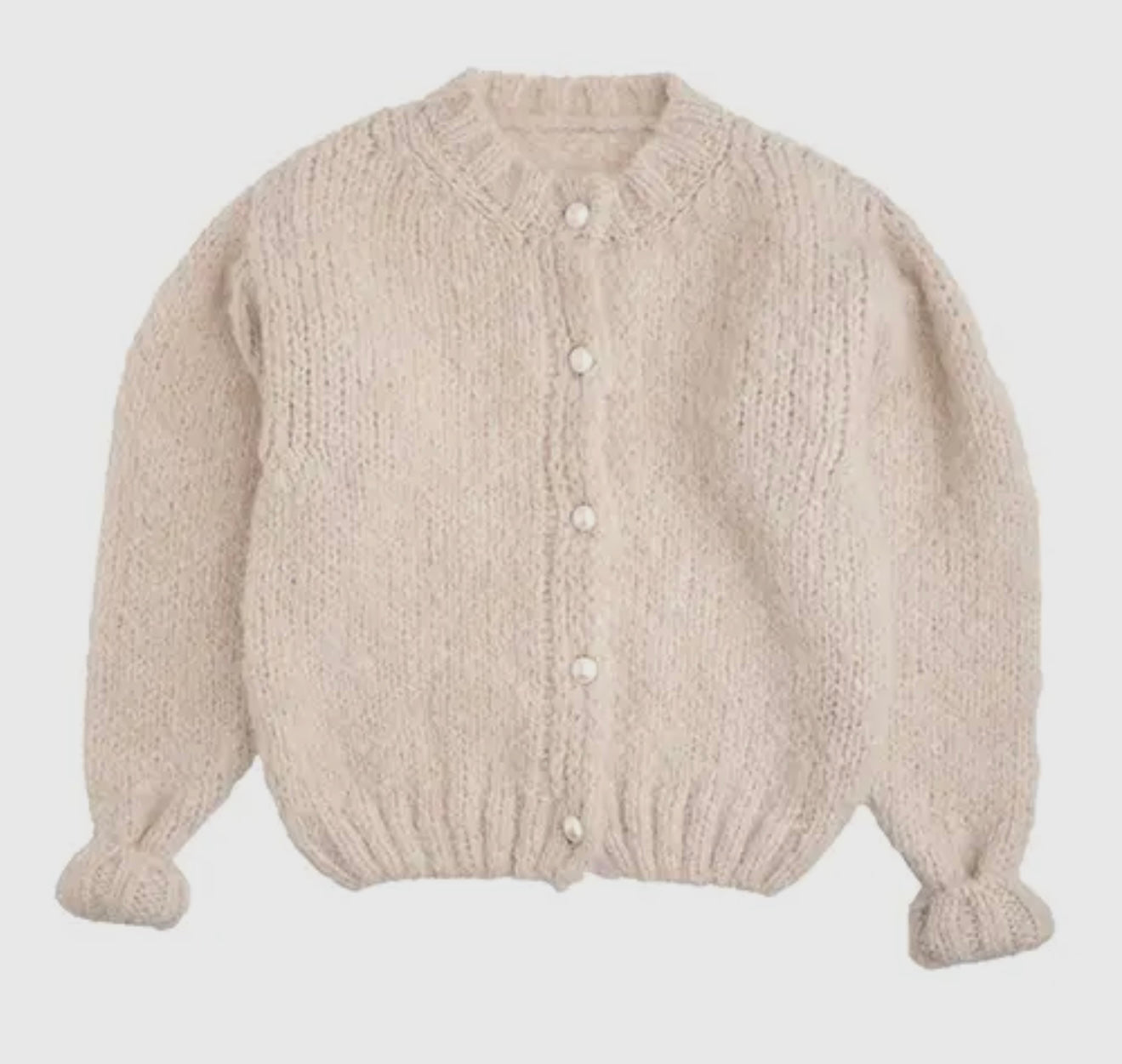 TOCOTO VINTAGE - Balloon Sleeved Cardigan (6Y)