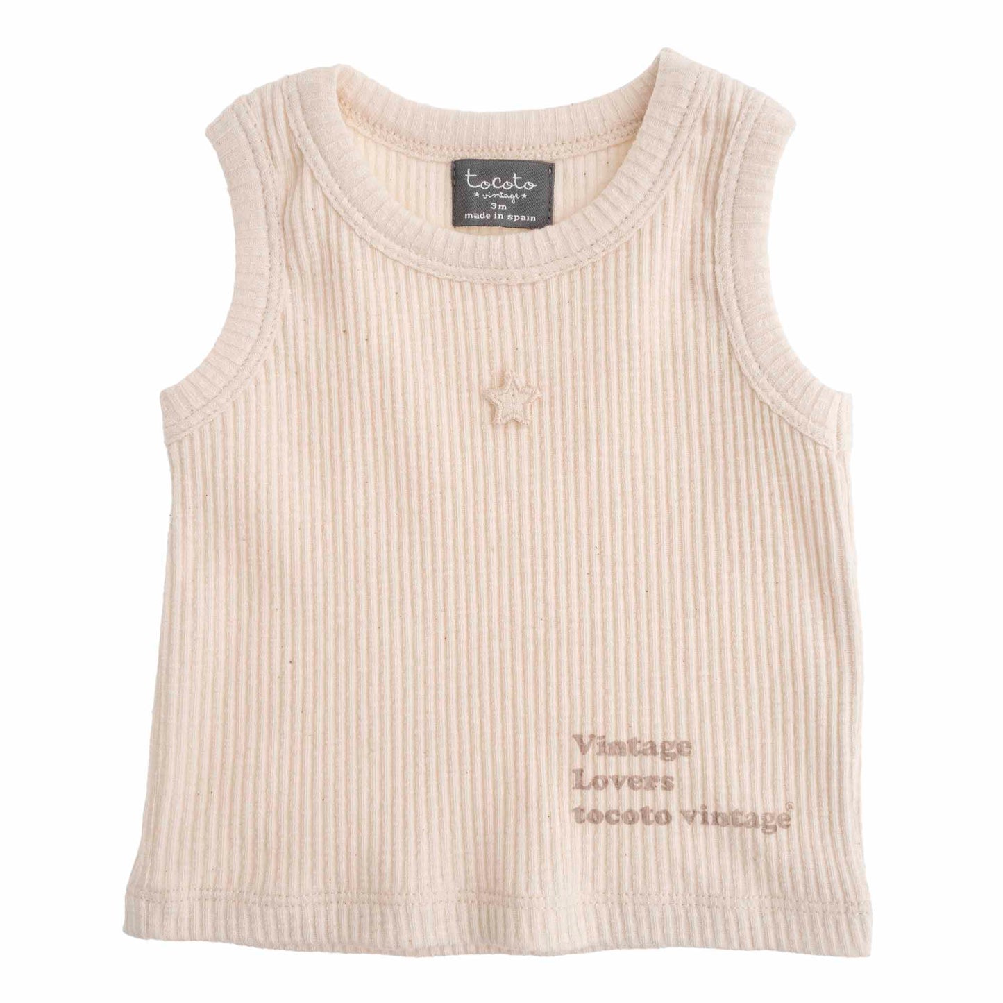 TOCOTO VINTAGE - Baby TVC Ribbed Tank (3M)