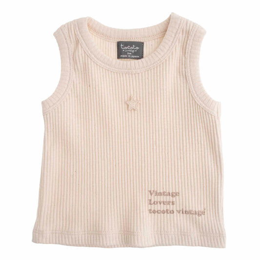 TOCOTO VINTAGE - Baby TVC Ribbed Tank (3M)