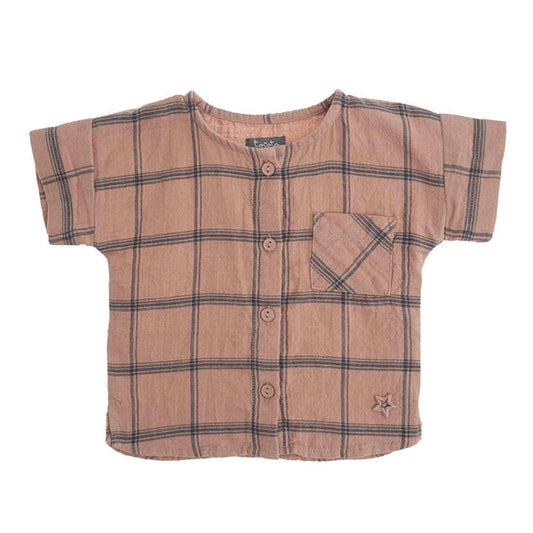 TOCOTO VINTAGE - Checkered Baby Shirt (3M)