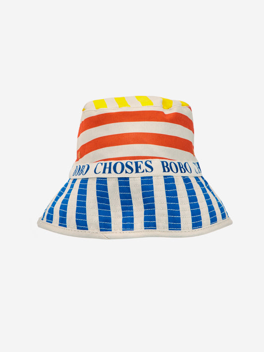 Multicolor Stripes Reversible Hat