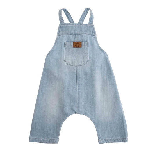 TOCOTO VINTAGE - Blue Denim Baby Dungarees (3M)