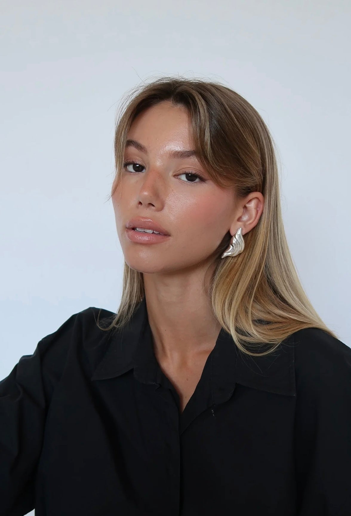 HEAVEN MAYHEM - Croissant Silver Earrings