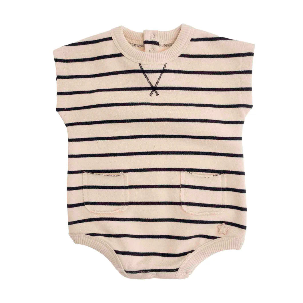 TOCOTO VINTAGE - Cotton Stripes Onesie