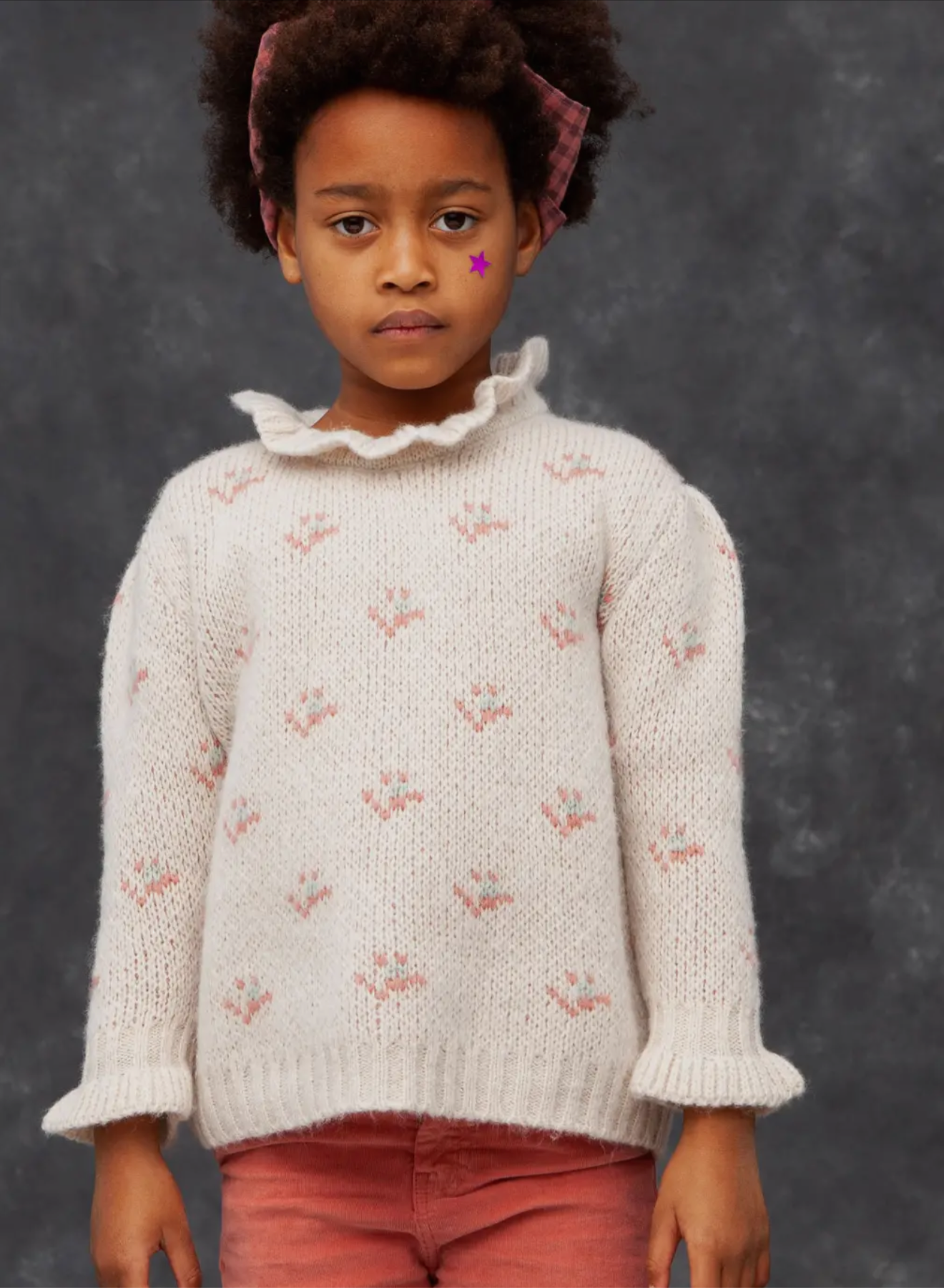TOCOTO VINTAGE - Soft Flower Sweater (3M)
