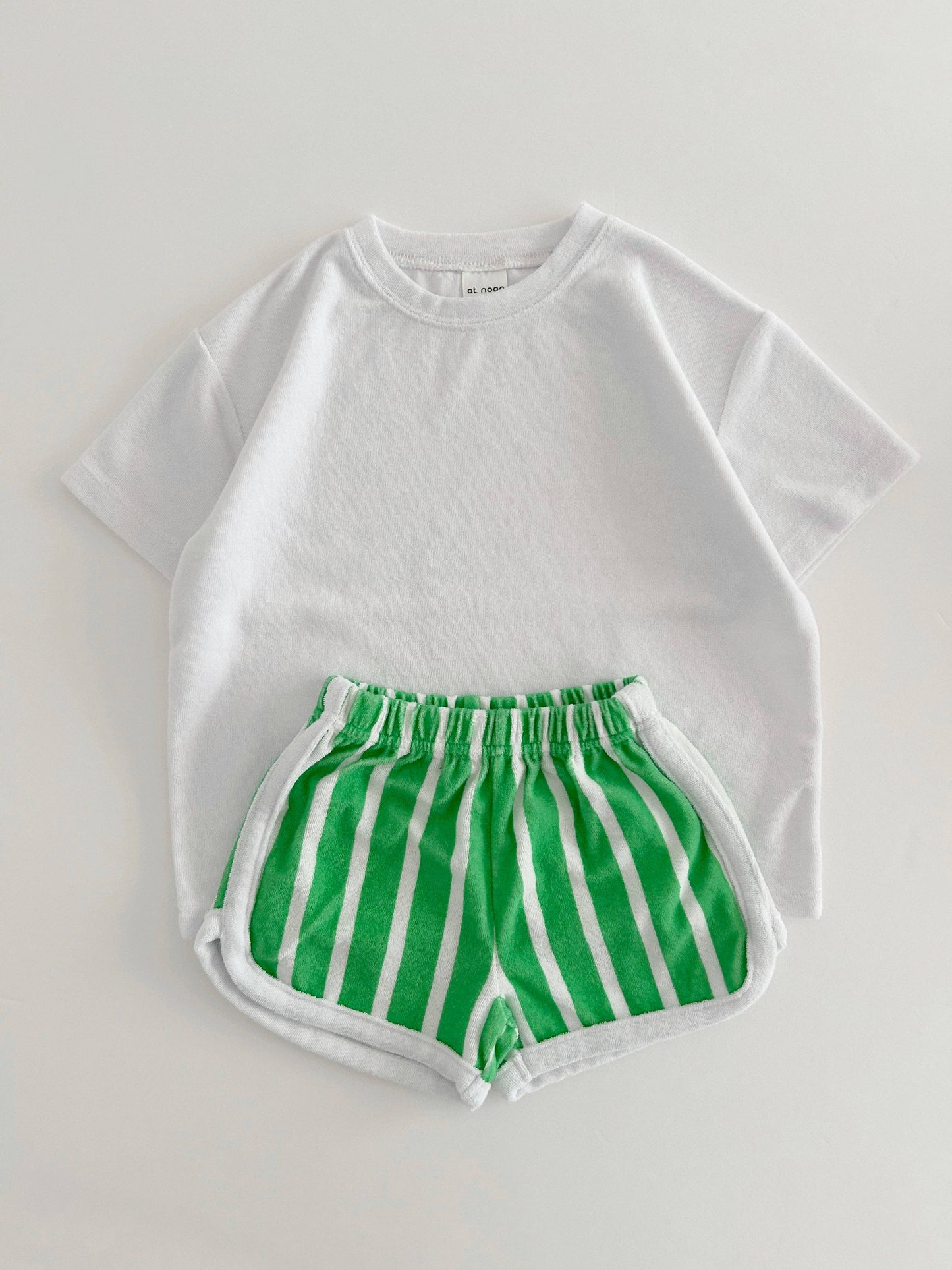 Kids Terry Cloth Stripe Shorts