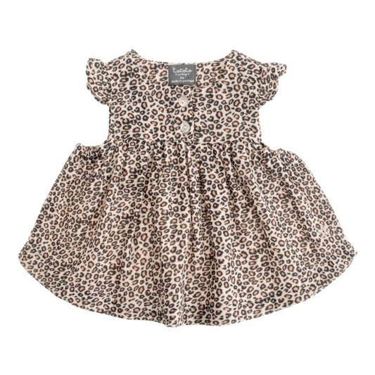 TOCOTO VINTAGE - Animal Print Baby Blouse (3M)