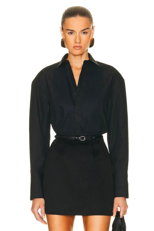 NILI LOTAN - Blanche Tuxedo Shirt (Size S)