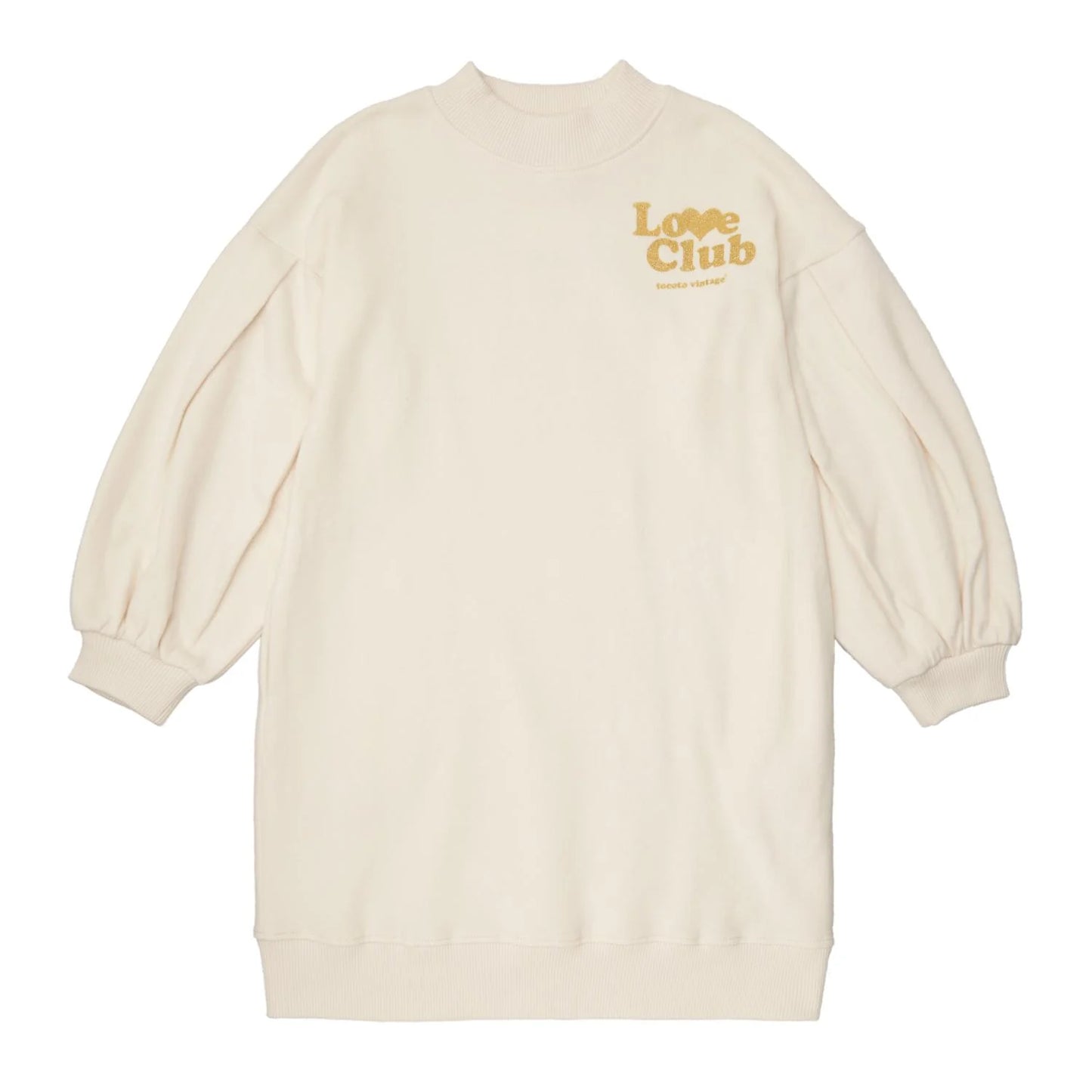 TOCOTO VINTAGE - Off White Love Club Plush Dress (6Y)