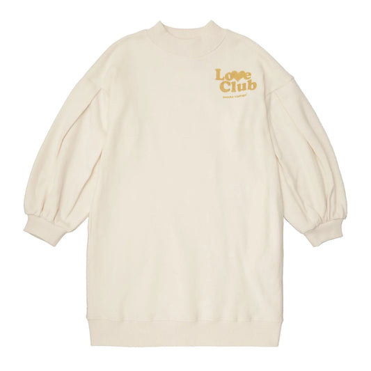 TOCOTO VINTAGE - Off White Love Club Plush Dress (6Y)