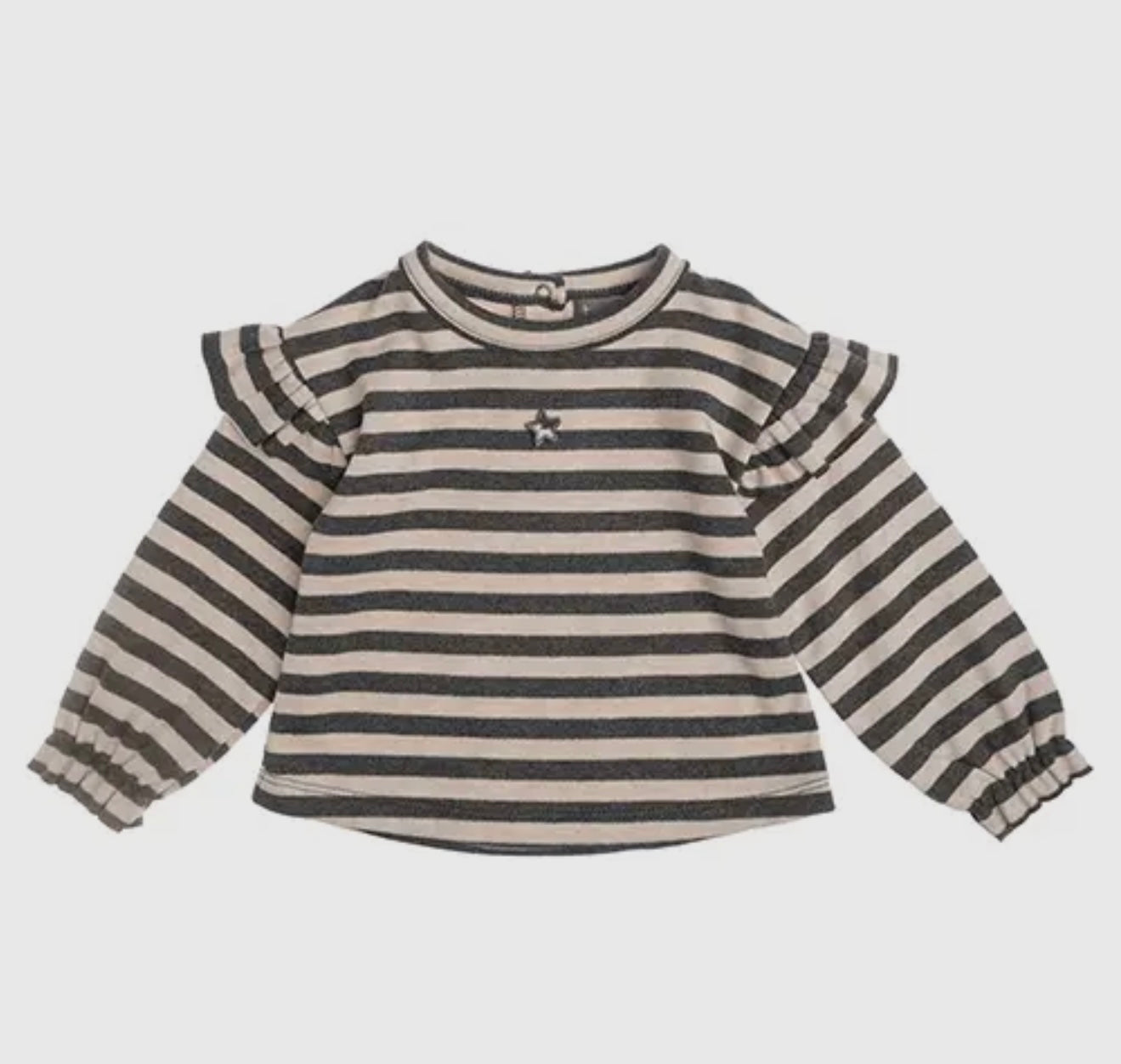 TOCOTO VINTAGE - Striped Baby Girl Shirt (3M)
