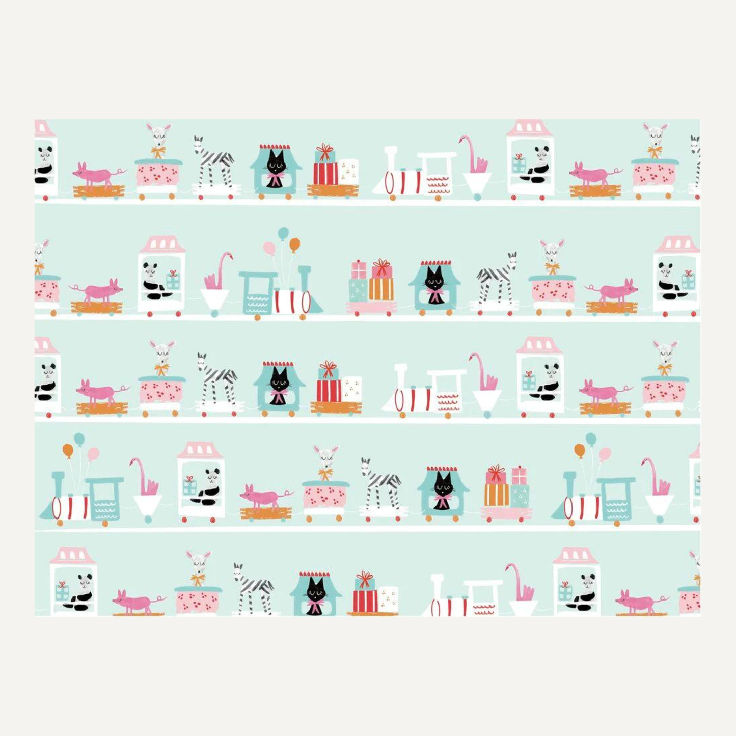 Choo Choo Train Gift Wrap Roll