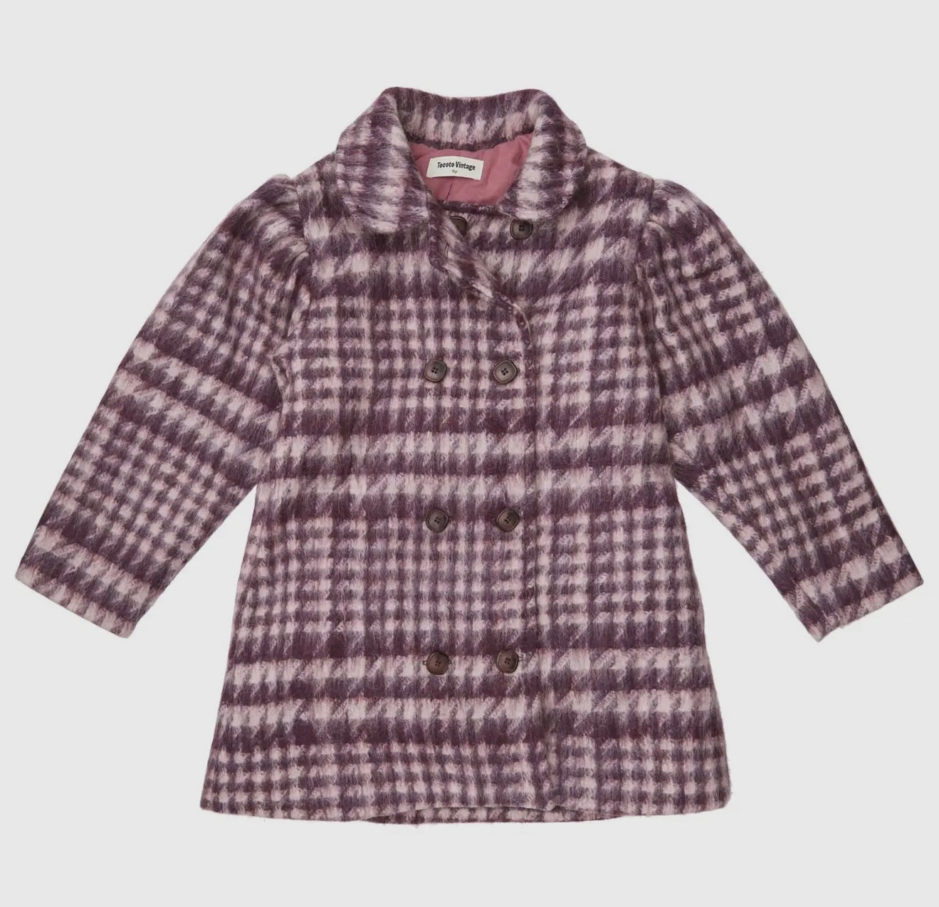 TOCOTO VINTAGE - Aubergine Coat (8Y)