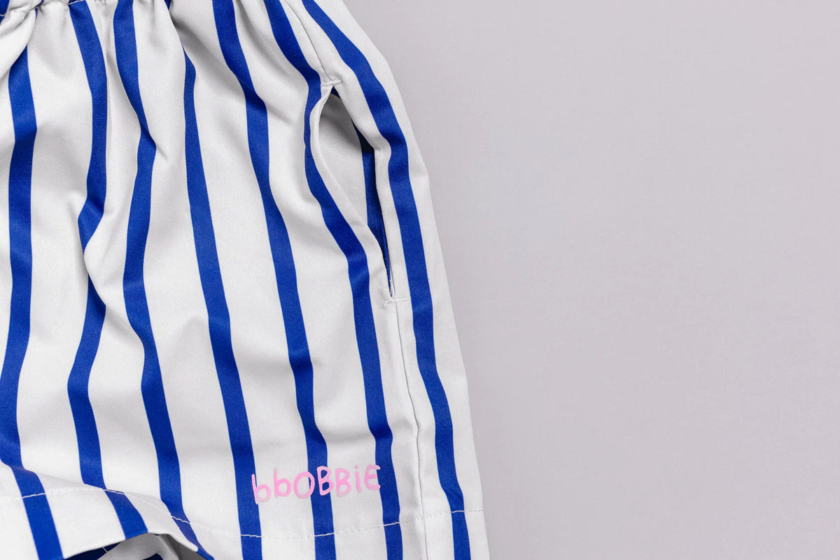 BBOBBIE - The Thom Swimshort Cobalt Stripe (8-9Y)