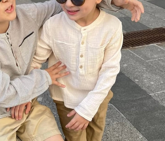 TOCOTO VINTAGE - Muslin Long Sleeve (6Y)