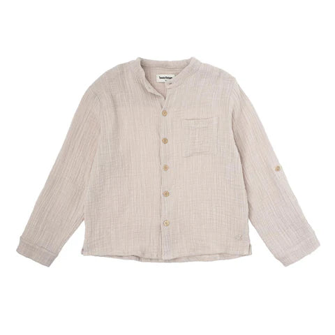 TOCOTO VINTAGE - Linen Blend Long Sleeve (6Y)