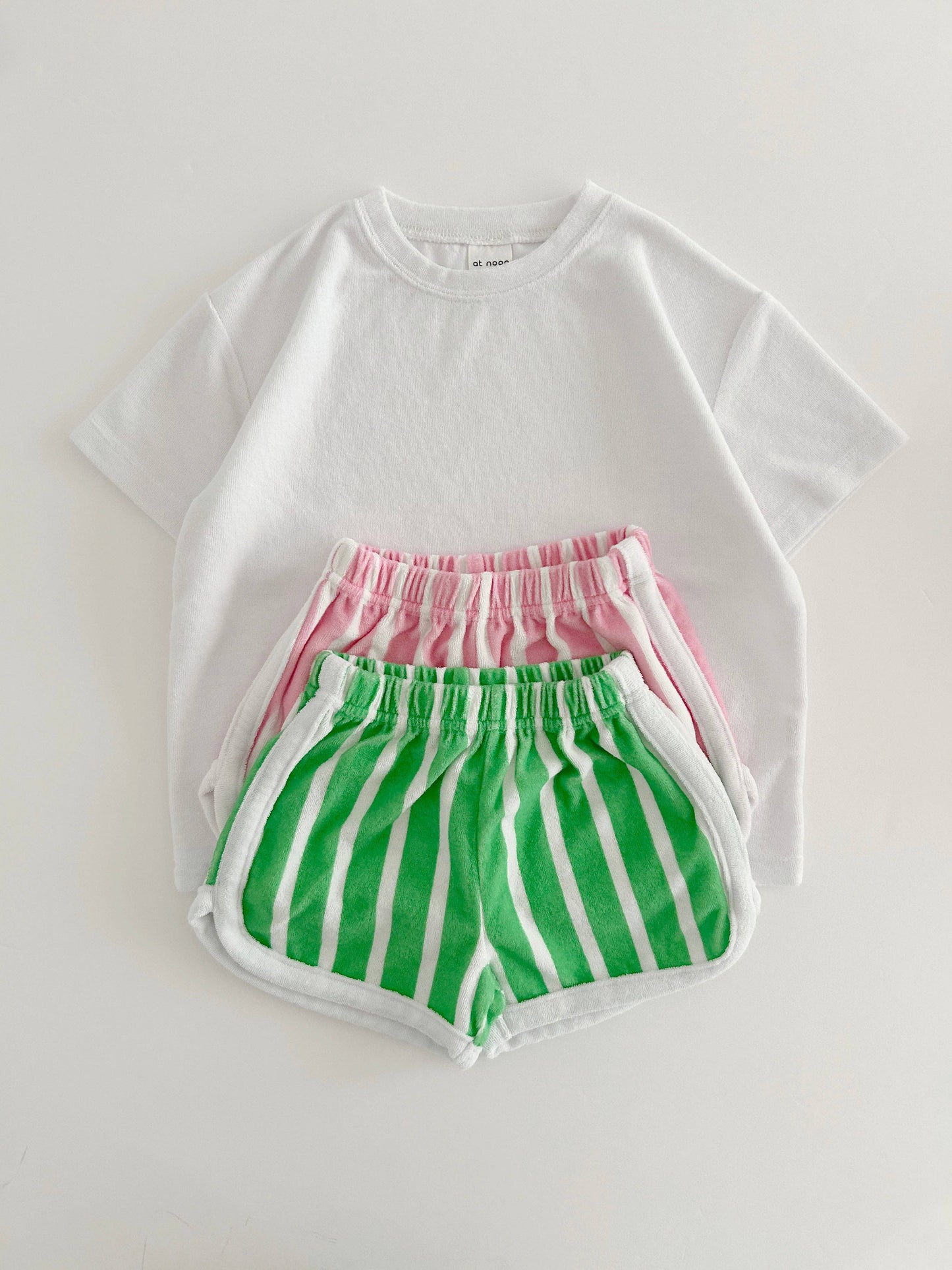 Kids Terry Cloth Stripe Shorts