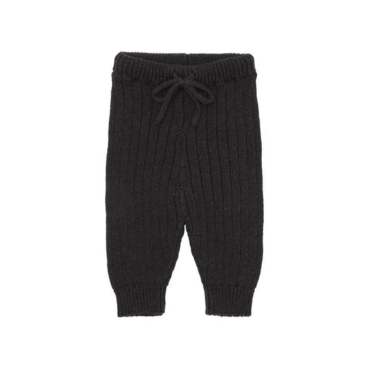 TOCOTO VINTAGE - Organic Cotton Ribbed Legging Black (3M)
