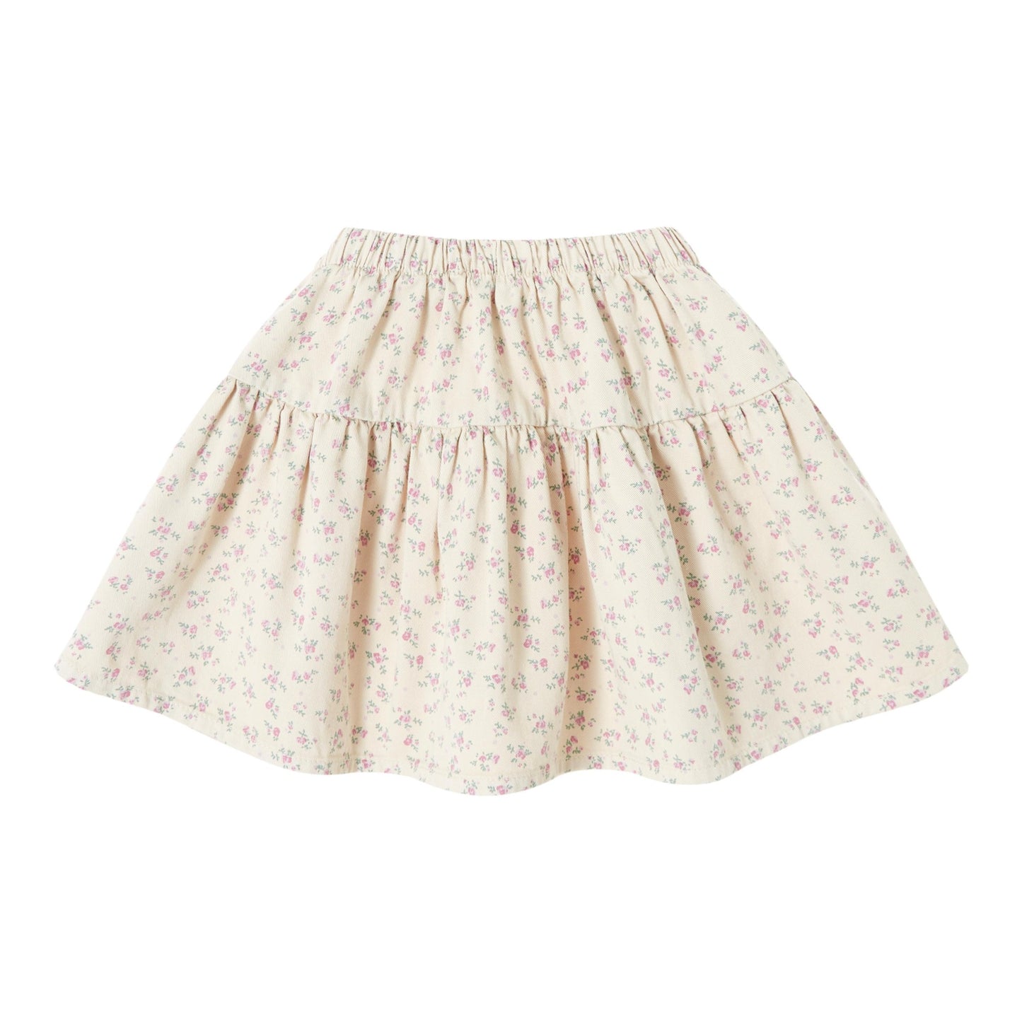 TOCOTO VINTAGE - Flared Skirt Twill Flowers (6Y)