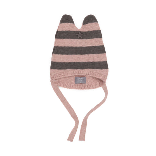 TOCOTO VINTAGE - Striped Wrap Beanie (S)
