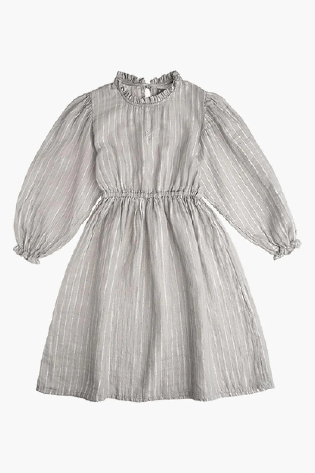TOCOTO VINTAGE - Grey Lurex Striped Dress (6Y)