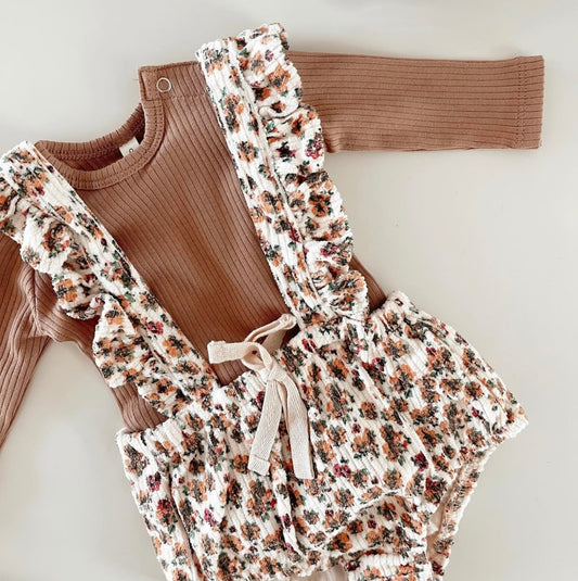 TOCOTO VINTAGE - Baby Floral Dungaree (3M)