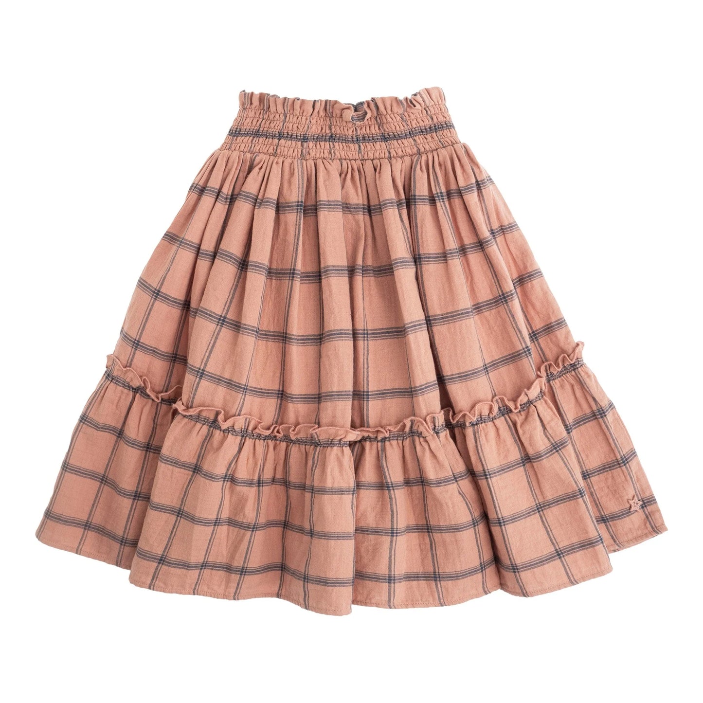 TOCOTO VINTAGE - Checkered Midi Skirt (6Y)