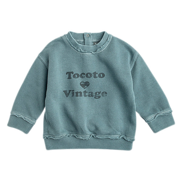 TOCOTO VINTAGE - Green Logo Sweatshirt (3M)