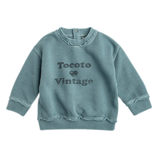 TOCOTO VINTAGE - Green Logo Sweatshirt (3M)