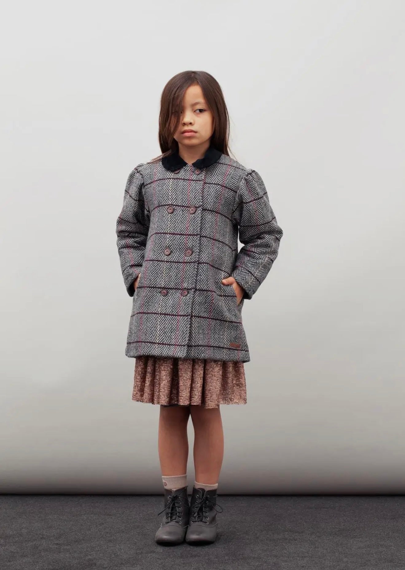 TOCOTO VINTAGE - Girls Quilted Coat (6Y)