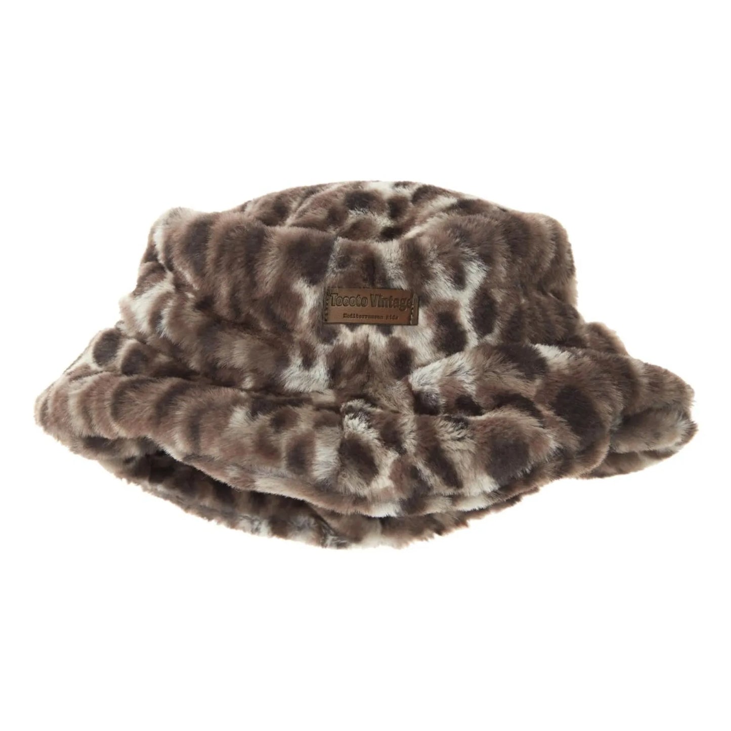 TOCOTO VINTAGE - Animal Print Soft Bucket Hat (S)