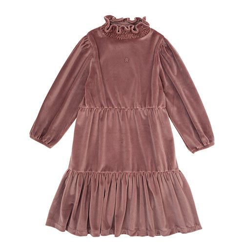 TOCOTO VINTAGE - Pink Velvet Dress (6Y)