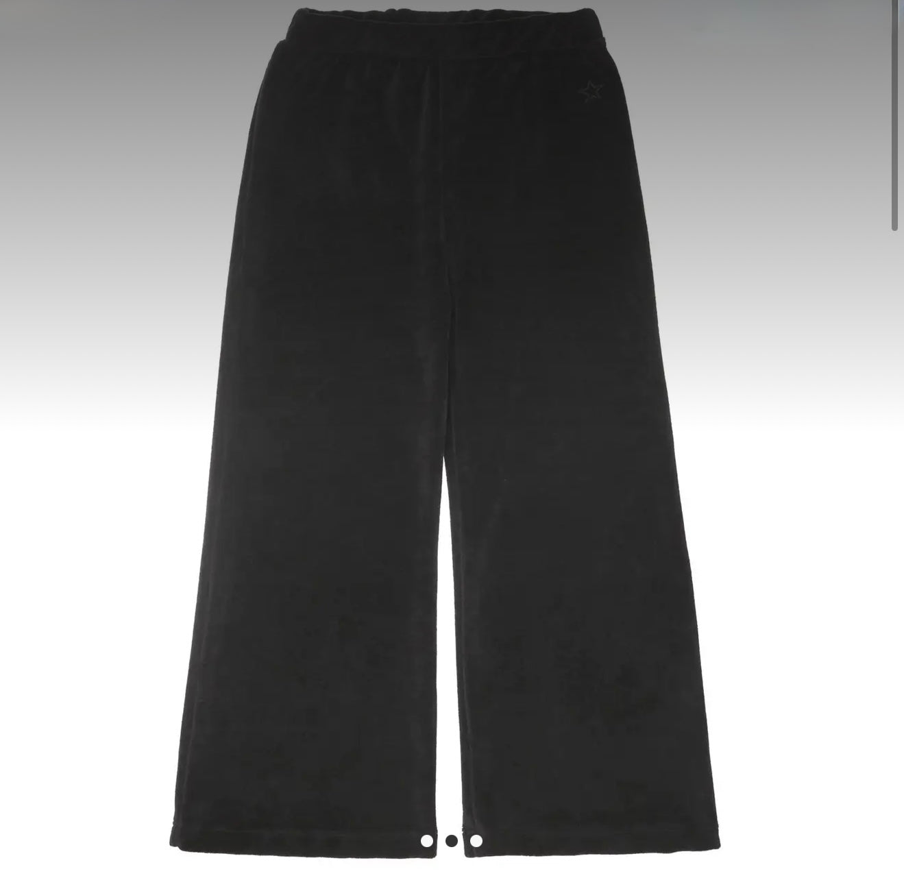 TOCOTO VINTAGE - Velvet Flare Pants Dark Grey (6Y)