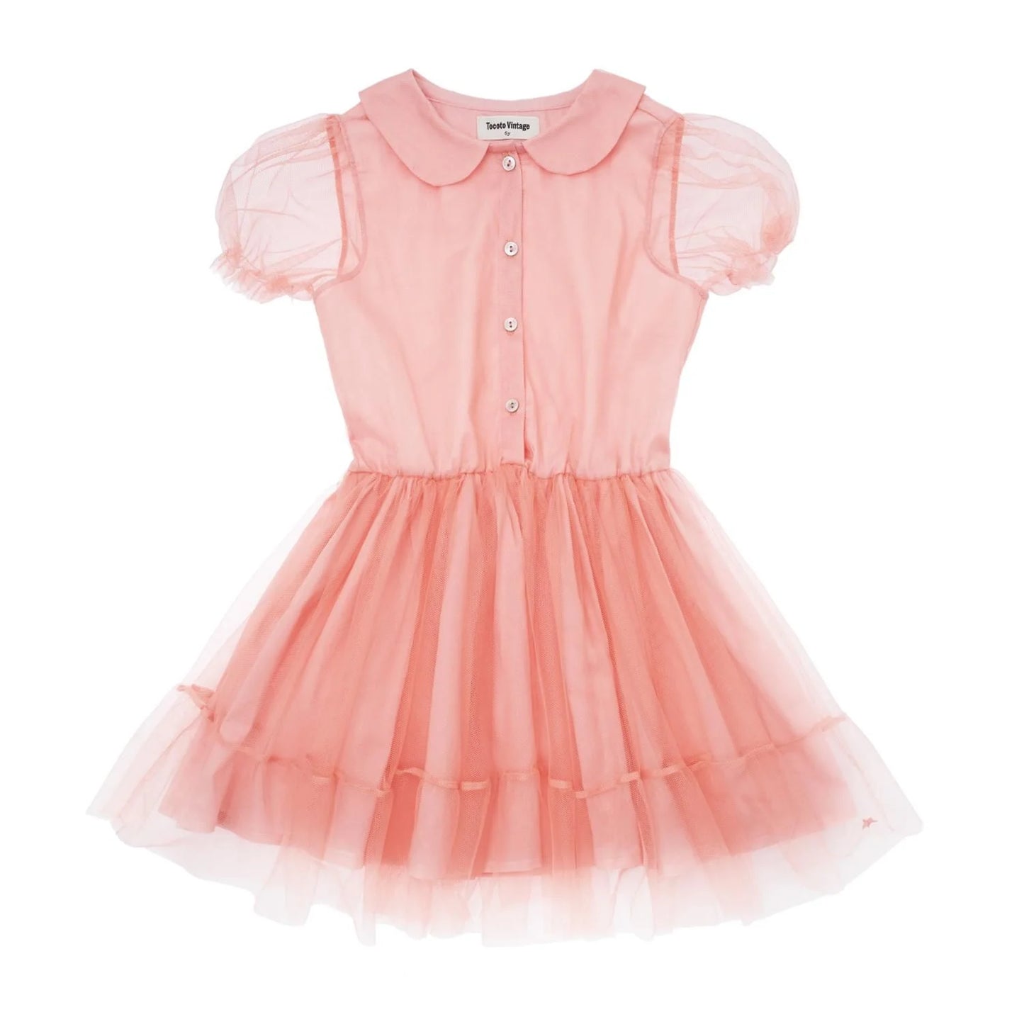 TOCOTO VINTAGE - Pink Tulle Dress (6Y)