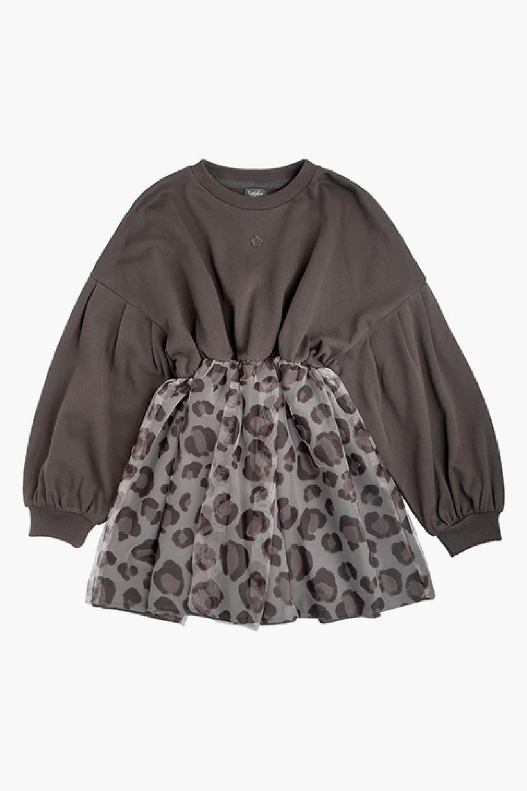 TOCOTO VINTAGE - Combo Tulle Animal Print Dress (6Y)