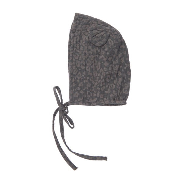 TOCOTO VINTAGE - Dark Animal Print Bear Hat (OS)