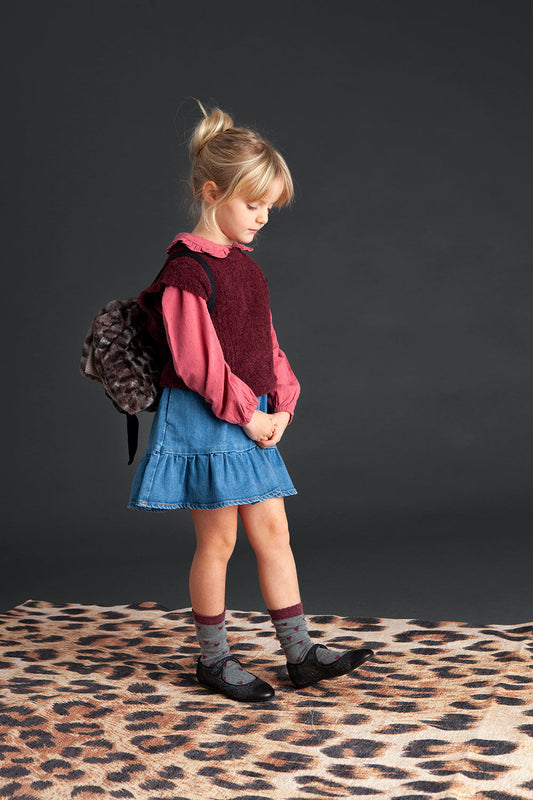 TOCOTO VINTAGE - Mini Denim Skirt (6Y)