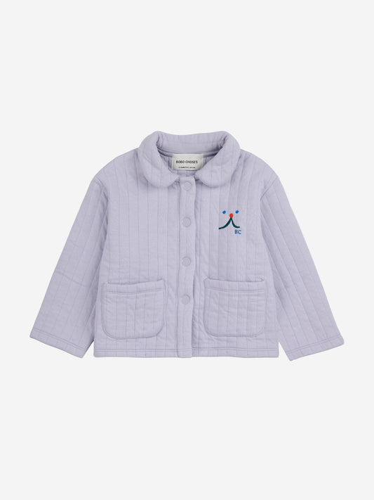 Baby Funny Face Quilted Buttoned Jacket