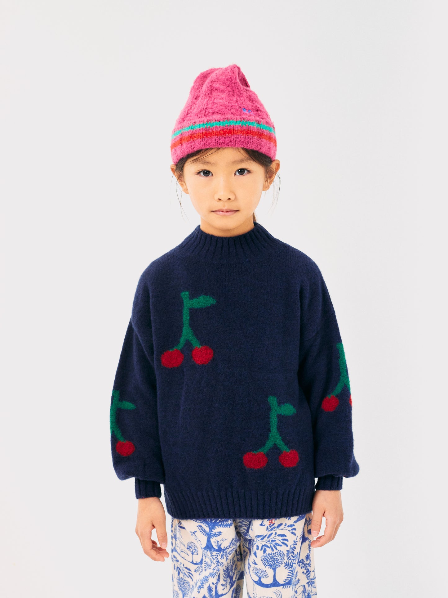 Bobo Cherry All Over Turtleneck Jumper