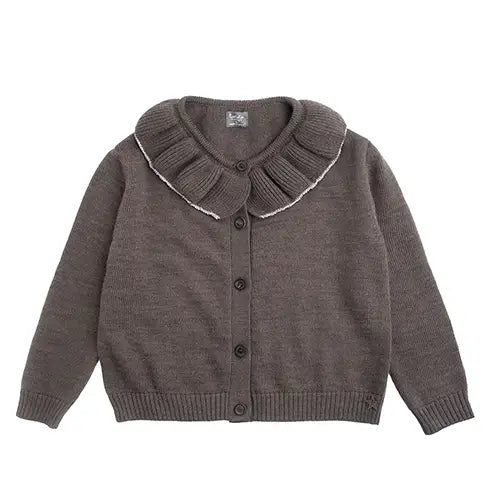 TOCOTO VINTAGE - Flounce Sweater with Sparkle Trim