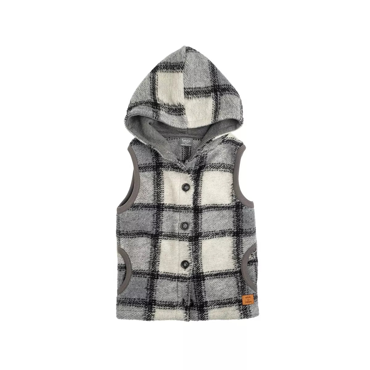 TOCOTO VINTAGE - Checked Grey Vest