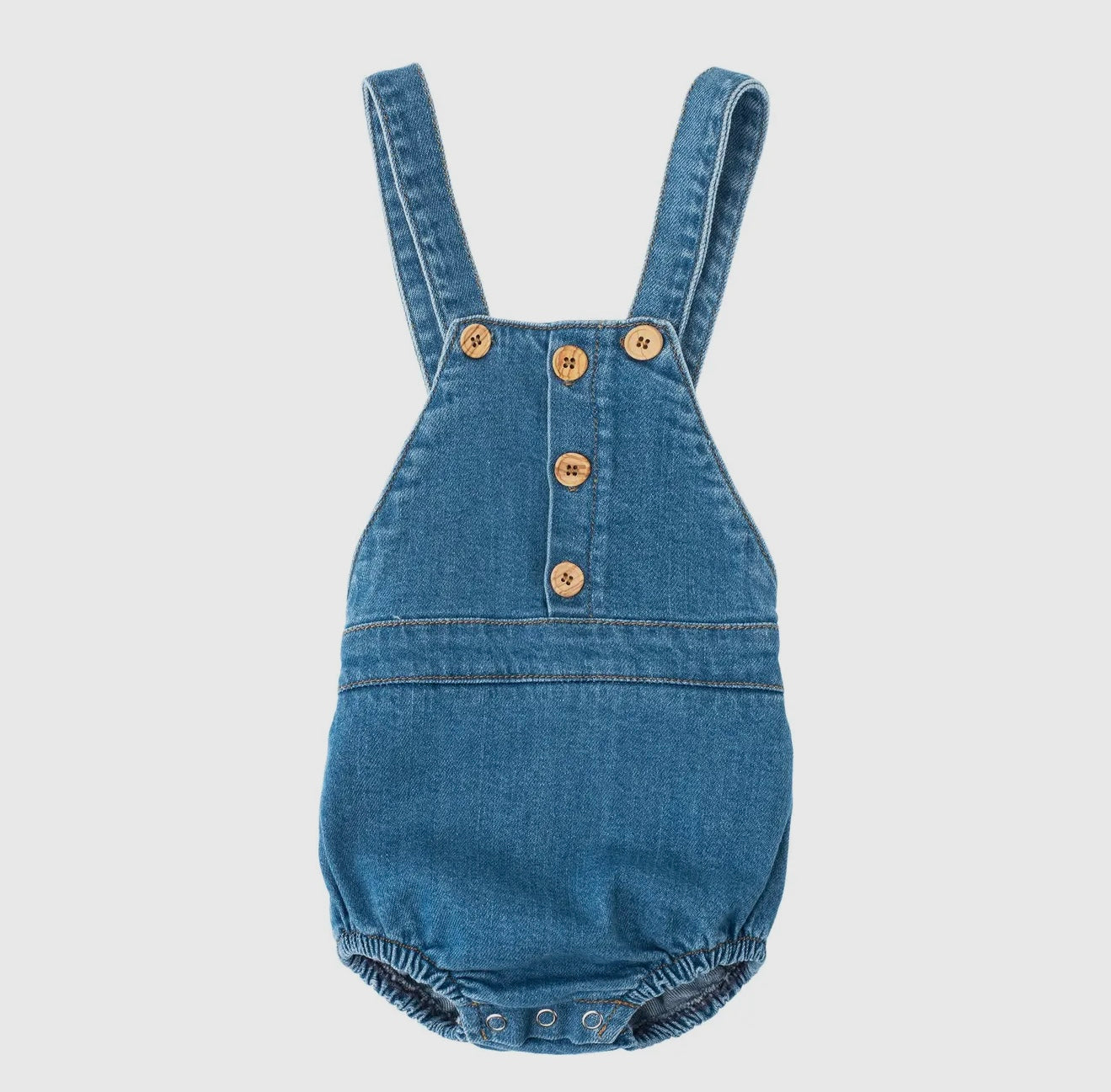TOCOTO VINTAGE - Denim Baby Dungaree (3M)