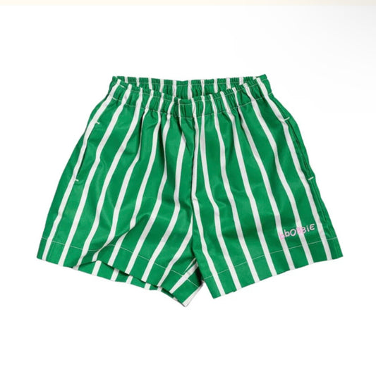 BBOBBIE - The Thom Swimshort Green Stripe (8-9Y)