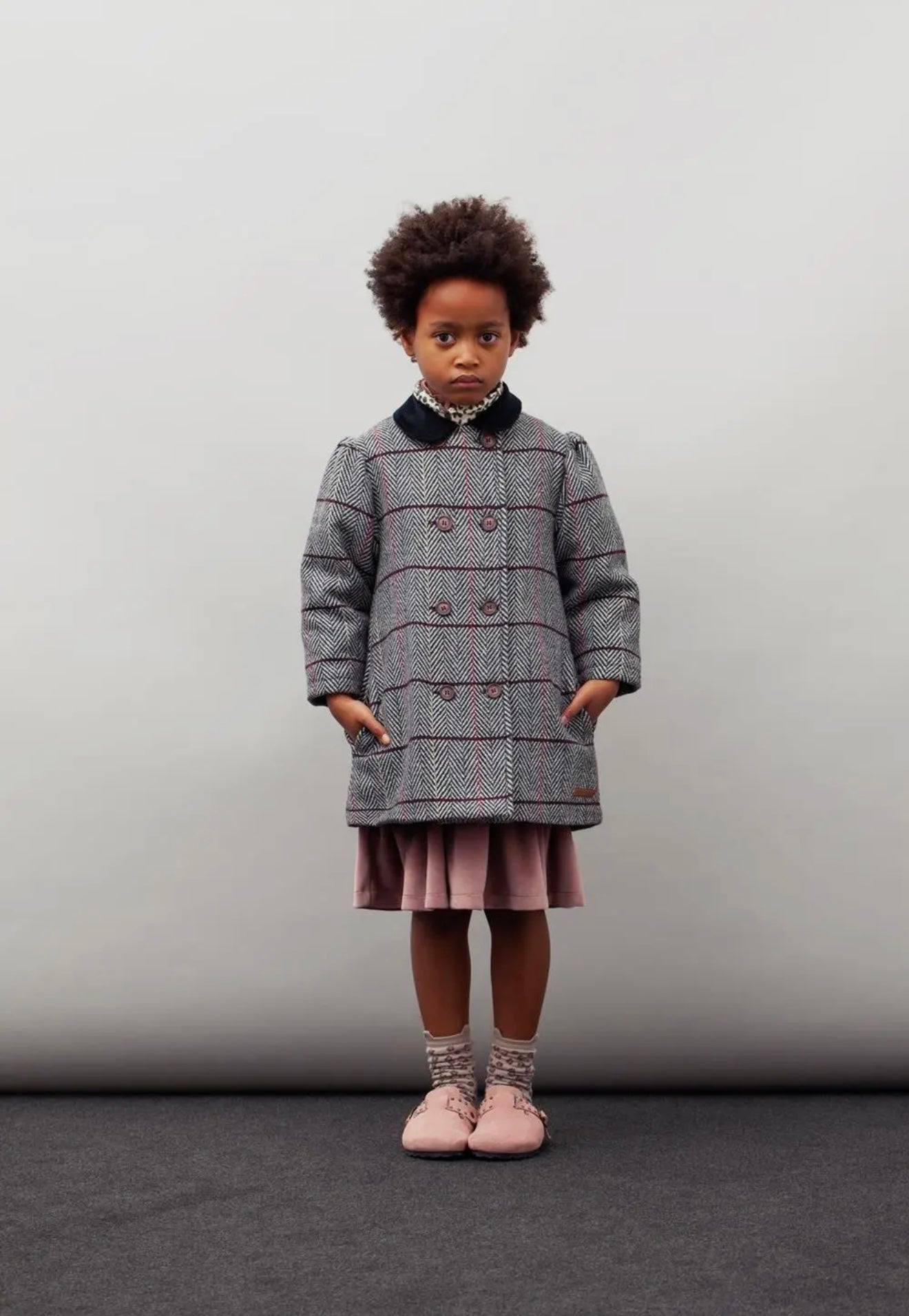 TOCOTO VINTAGE - Girls Quilted Coat (6Y)