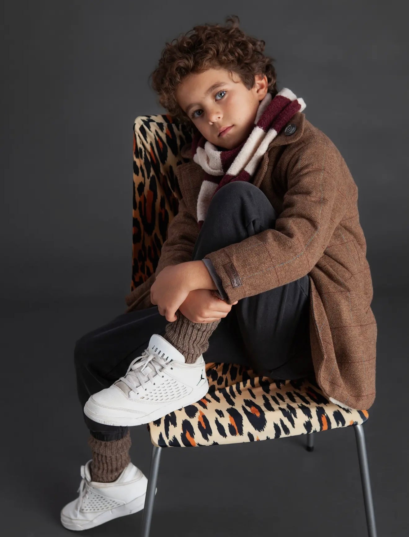 TOCOTO VINTAGE - Harry’s Checkered Straight Coat (6Y)