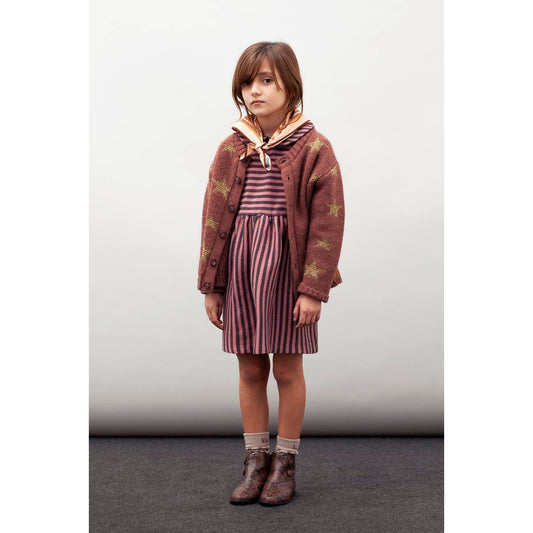 TOCOTO VINTAGE - Striped Organic Cotton Dress (6Y)