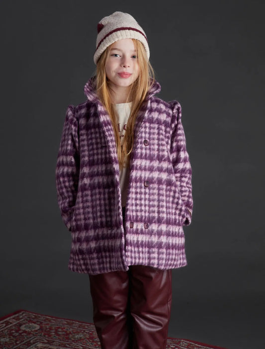 TOCOTO VINTAGE - Aubergine Coat (8Y)