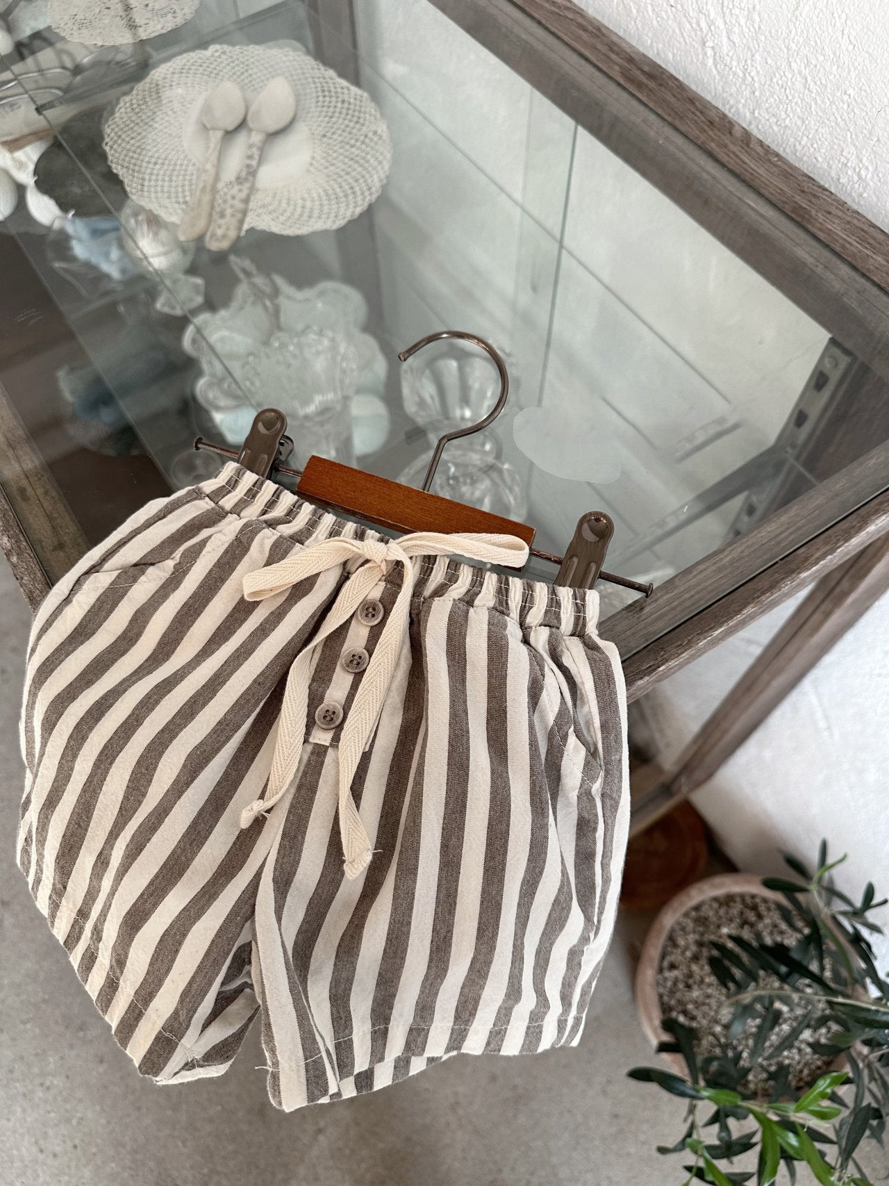 Baby Odyn Button Shorts